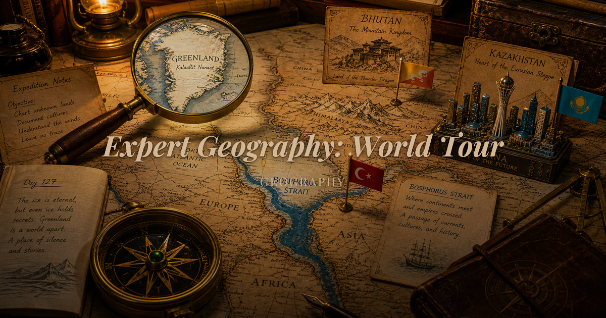 Expert Geography: World Tour - Hard Quiz | QuizFury