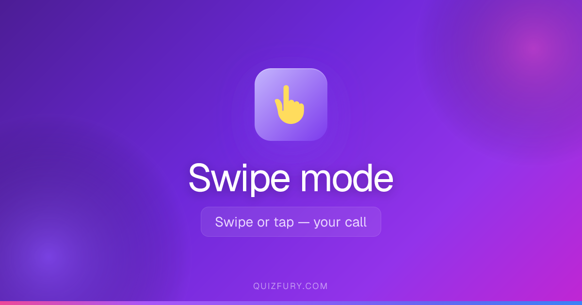 True or False - Quick Swipe Quiz Game | QuizFury